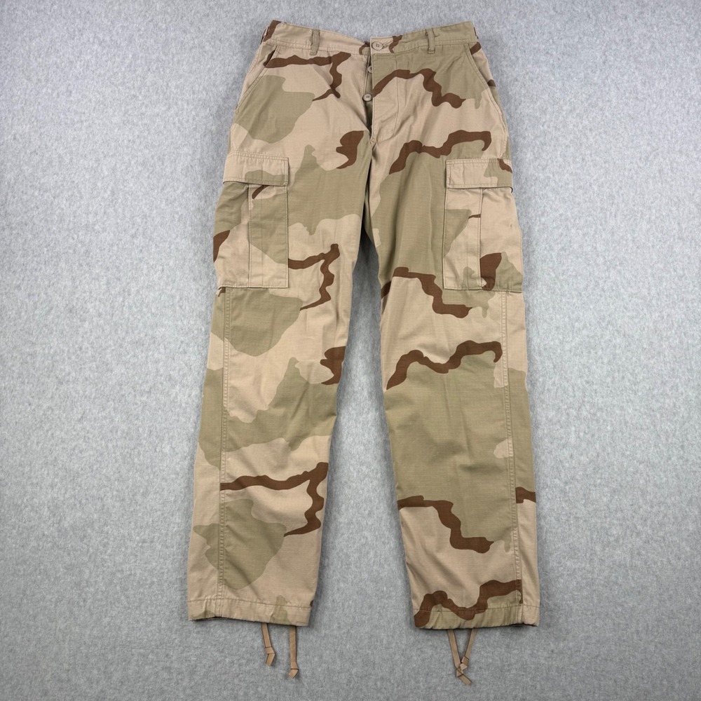 Vintage US Military Pants Mens Medium Long Desert Camo Combat BDU Trousers 90s